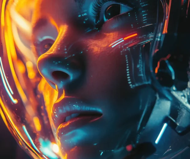 Futuristic astronaut