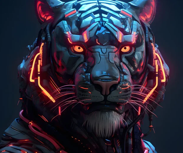 Ferocious tiger