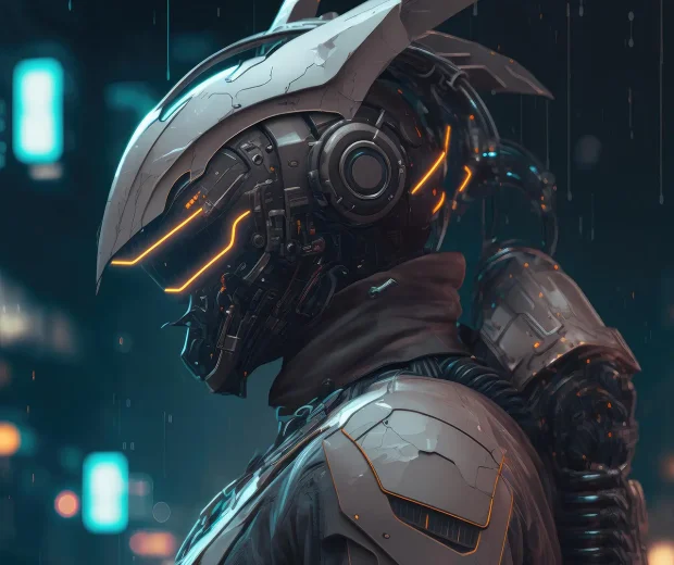Futuristic man