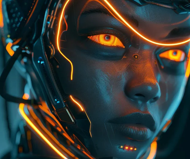 Orange eyes